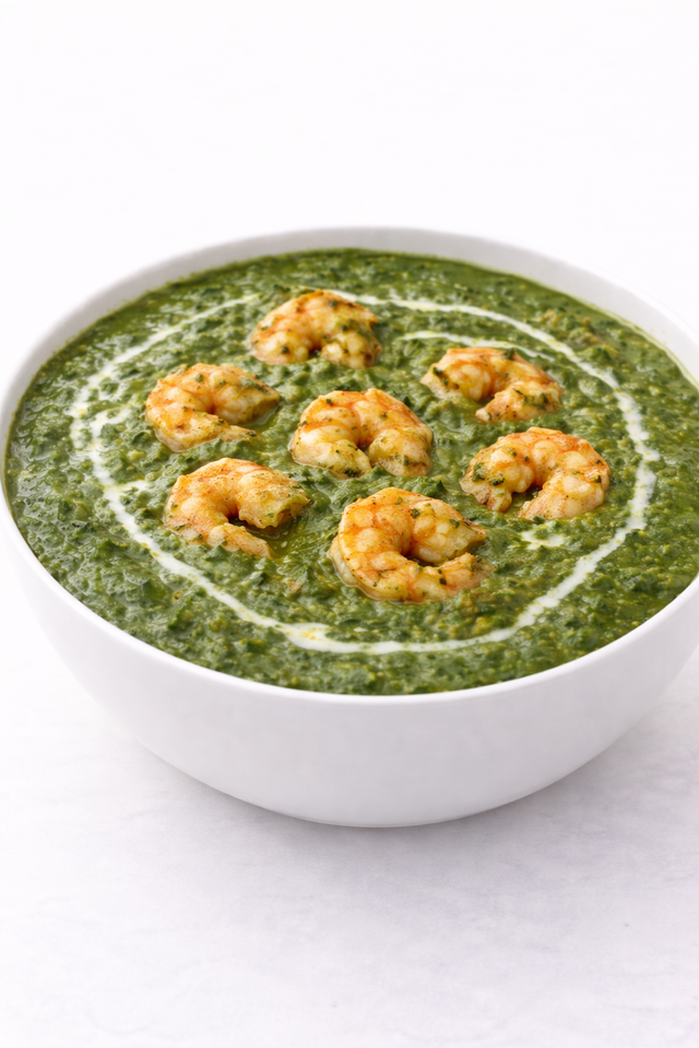 Shrimp Saagwala.