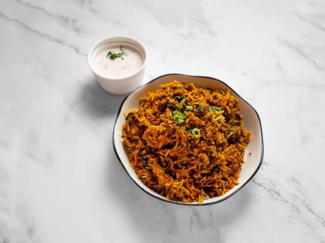 Goat Biryani.