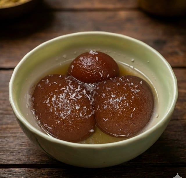 Royal Rose Dumplings (Gulab Jamun).