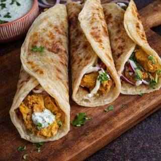 Chicken Paratha Rolls (2 Rolls)
